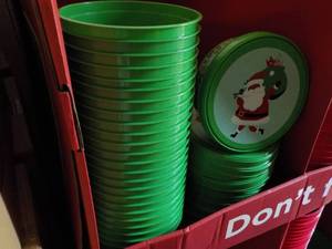 lot 308 image: Case of 25 Plastic Tubs with Covers...