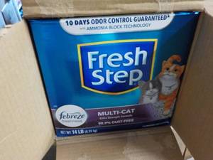lot 332 image: Case of 3 - 14 lb. Boxes Febreze Fr...