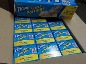 lot 367 image: Case of 12 Boxes - 75 bags each Zip...
