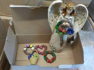 lot 408 image: Case of 24 Sets Resin 9 Angel with...