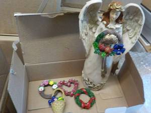 lot 409 image: Case of 24 Sets Resin 9 Angel with...