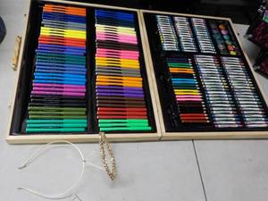 lot 260 image: Jewelry, Make-up, Craft Case and An...