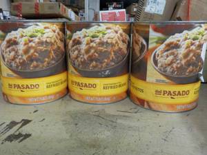 lot 475 image: 3 - 7 lb. Cans Del Pasado Refried B...