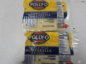 lot 490 image: 2 Frozen 32 oz Pkgs Polly O Mozzare...