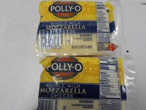 lot 491 image: 2 Frozen 32 oz Pkgs Polly O Mozzare...