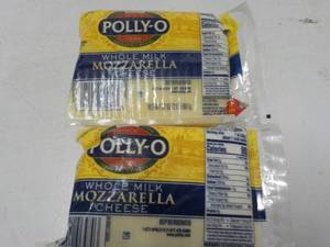lot 492 image: 2 Frozen 32 oz Pkgs Polly O Mozzare...
