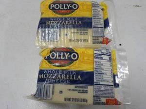 lot 493 image: 2 Frozen 32 oz Pkgs Polly O Mozzare...