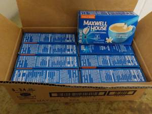 lot 545 image: Case of 8 Boxes Maxwell House Frenc...