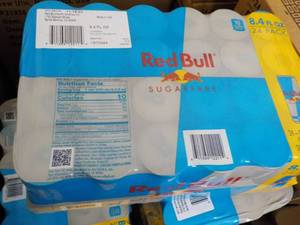 lot 547 image: 24 pack Red Bull Sugar Free...