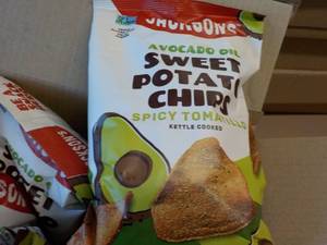 lot 555 image: Case of Jacksons Sweet Potato Chip...