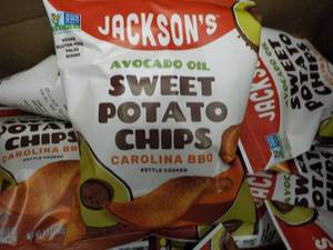 lot 557 image: Case of Jacksons Sweet Potato Chip...