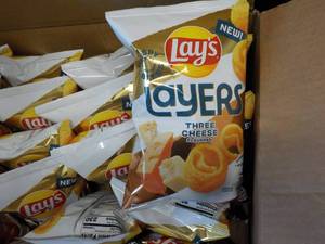 lot 559 image: Case of Lays Layers Three Cheese F...