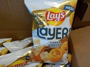 lot 561 image: Case of Lays Layers Three Cheese F...
