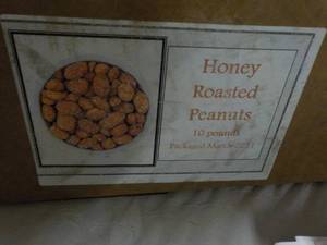 lot 569 image: 5 lb. Box Honey Roasted Peanuts...