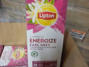 lot 577 image: Case of 6 Boxes 28 Bags each Lipton...