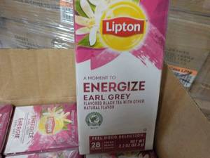lot 578 image: Case of 6 Boxes 28 Bags each Lipton...