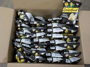 lot 587 image: Case of Smart Food White Cheddar Po...