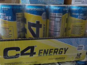 lot 603 image: Case of 12 C4 Energy Drink...