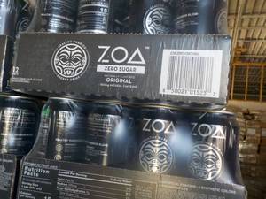 lot 614 image: 2 - 12 Packs ZOA Energy Drinks...