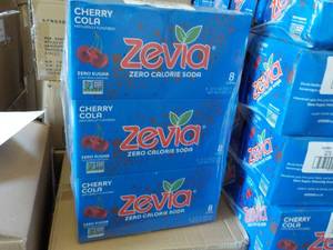 lot 620 image: 3 - 8 Pack Zevia Cherry Cola Zero C...