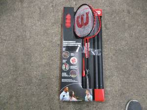 lot 42 image: Outdoor Badmitten Set- missing one ...