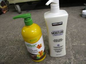 lot 89 image: Coconut Milk shampoo and Kirkland C...