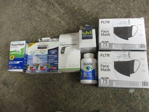 lot 91 image: Face Masks and Pills see all pictu...