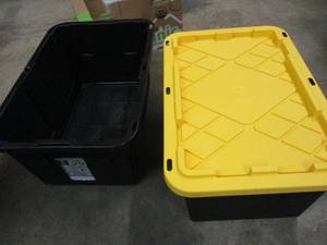 lot 125 image: 2 Storage Totes with One Lid...
