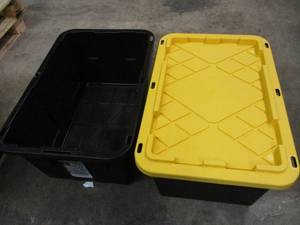 lot 127 image: 2 Storage Totes with One Lid...
