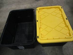 lot 128 image: 2 Storage Totes with One Lid...