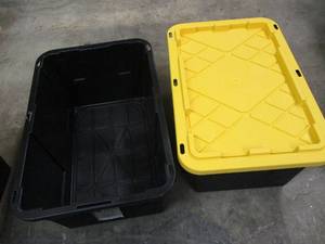 lot 129 image: 2 Storage Totes with One Lid...