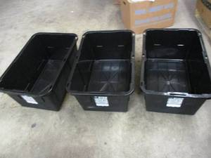 lot 131 image: 3 Storage Totes with No Lids...