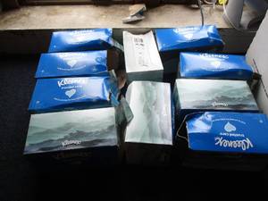 lot 134 image: 10 Boxes of Kleenex boxes are damag...