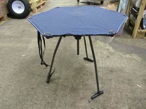 lot 205 image: Portable Folding Table ( 30.5 diam...