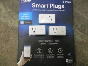 lot 235 image: Feit Electric Smart WIFI Plugs- 3 ...