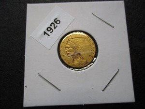 5. 1926-P (Philadelphia Mint) 2.50 Gold Indianhead Eagle Coin