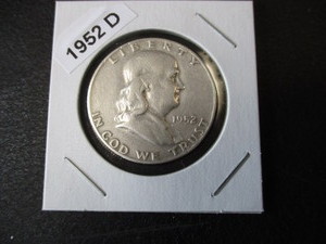 15. 1952-D Franklin Silver Half Dollar