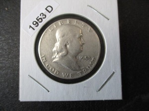 16. 1953-D Franklin Silver Half Dollar