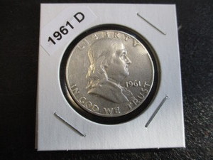 21. 1961-D Franklin Silver Half Dollar