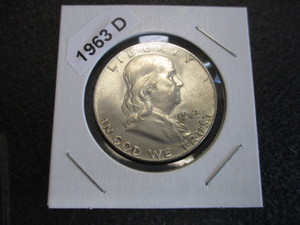 23. 1963-D Franklin Silver Half Dollar