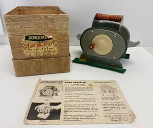 lot 16 image: Vintage Johnson Card Shuffler