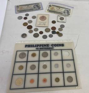 lot 50 image: Group Of Vintage Foreign Coins