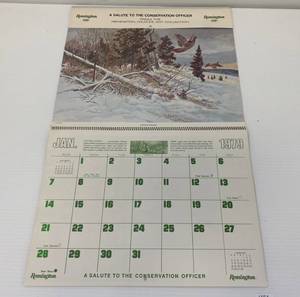 lot 58 image: Vintage 1979 Remington A Salute To The Conservation Officer Calendar