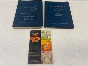lot 67 image: Vintage Theory Of Instrument Flying, Instrument Flying Books And TV Trouble Shooters Guide