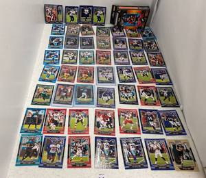 lot 78 image: Group Of Panini Playbook Football Trading Cards Including Rookies Some In Protective Sleeves