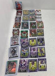 lot 79 image: Group Of Misc. Football Trading Cards Including Rookies And Autographed