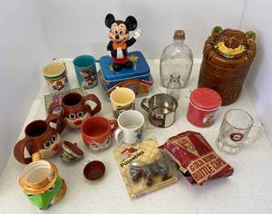 lot 97 image: Group Of Vintage Collectors Cups Including Care Bears, Scooby-Doo,  And More