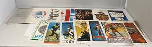 lot 100 image: Vintage Canon Olympic Commemorative Series Authentic Reproduction Posters