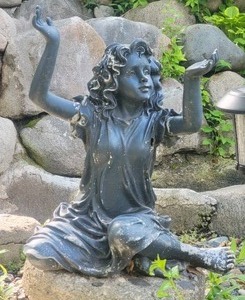 lot 71 image: Enchanting Girl Garden Sculpture