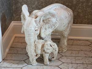 lot 94 image: Amazing Ceramic Elephant Sculptures